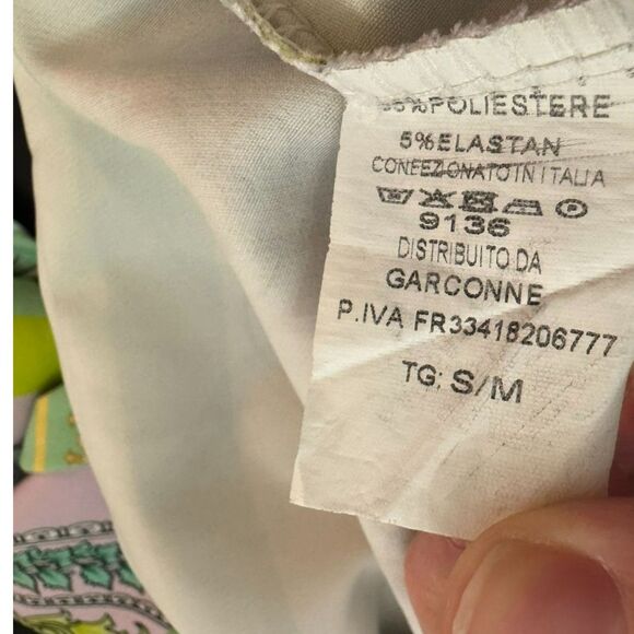 Garconne Multicolor Loose Fit Shorts Antique French Victorian Print, size S/M - Picture 12 of 13